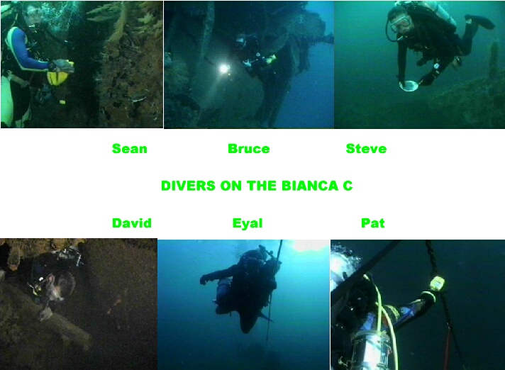 Divers on the Bianca C
