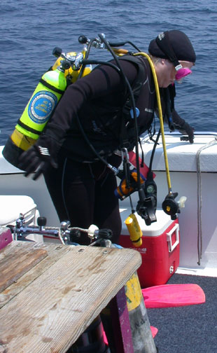 Patty Enters the Water