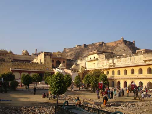 Courtyard at Amber Fort.