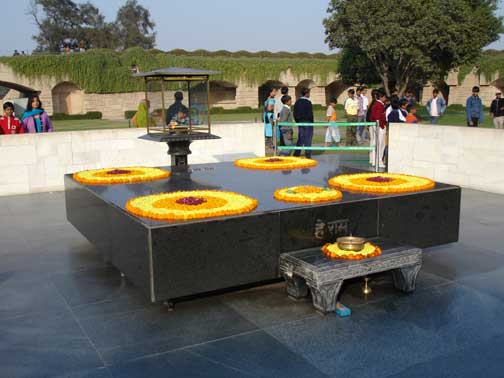 Gandhi cremation site, Raj Ghat.