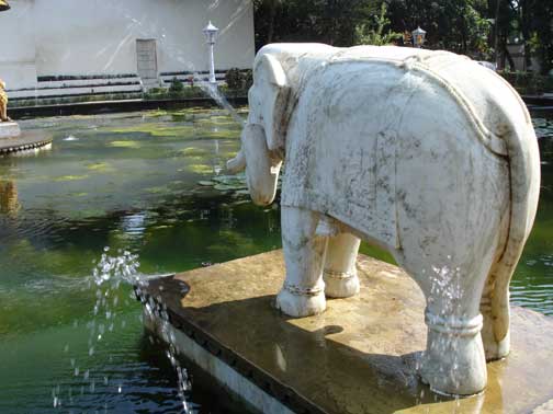 Elephant fountain at Royal Garden.