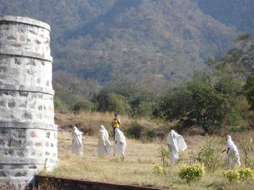 Ranakapur Jain Temple worshipers.