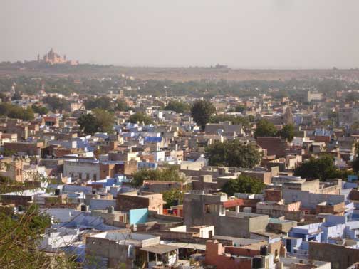 View of city of Jodhpur from Mehrangarh Fort.
